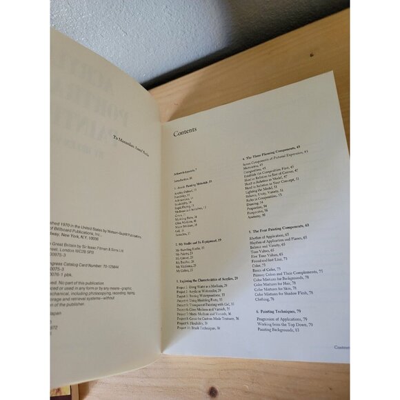 Vtg Acrylic Portrait Painting Softcover Book By Helen Van Wyk Made/Printed Japan - Picture 6 of 12